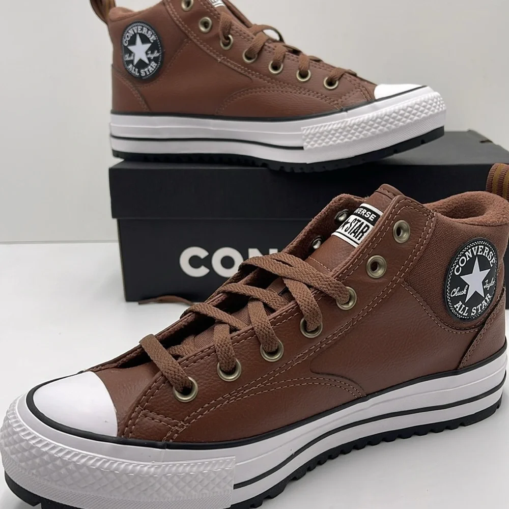 Converse Men’s CTAS MALDEN STREET BOOT MID BEAR NAP/TOADSTOOL TAN/WHITE A08561C - Picture 15 of 16